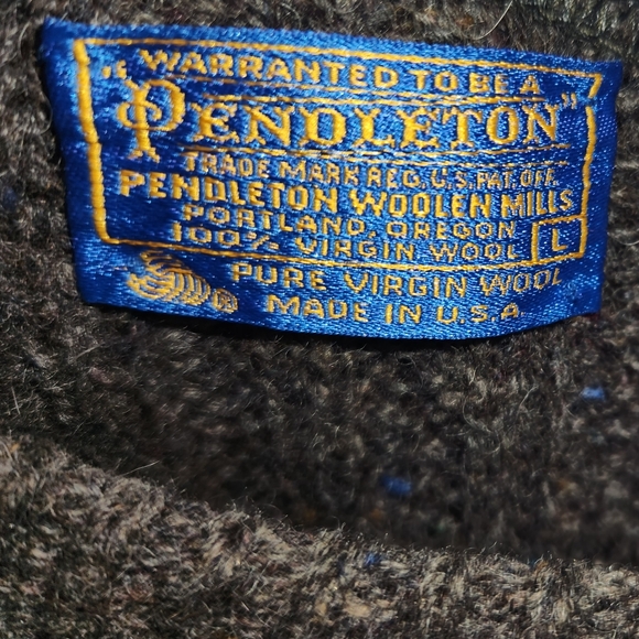 Vintage 60's-70's Virgin Wool Crewneck Confetti Large Mens - Picture 4 of 4